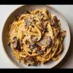 Caramelized Leek and Mushroom Gruyere Pasta Recipe