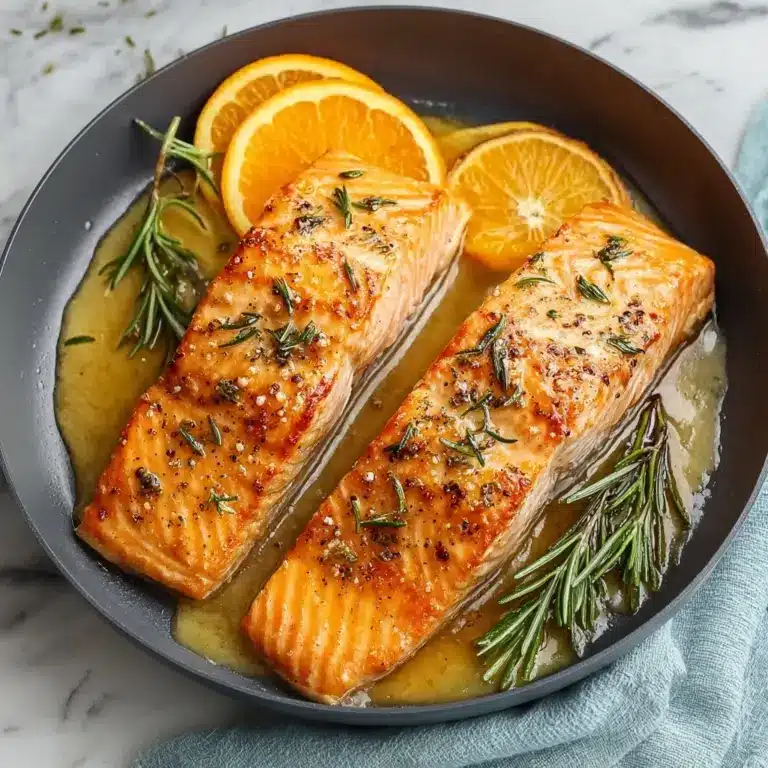 Orange Rosemary Glazed Salmon Recipe