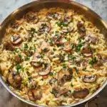 One-Pot Creamy Mushroom Orzo Recipe