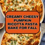 Cheesy Pumpkin Ricotta Pasta Bake Recipe