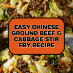 Chinese Ground Beef and Cabbage Stir Fry Recipe