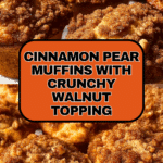 Cinnamon Pear Muffins with Walnut Topping Recipe