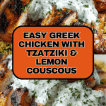 Greek Chicken with Tzatziki and Couscous Recipe