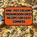 One-Pot Creamy Mushroom Orzo Recipe