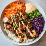 Korean BBQ Chicken Bowls with Gochujang Cream Sauce Awaits! Recipe