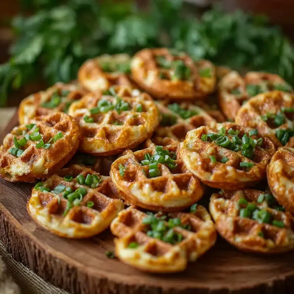 Cheddar Jalapeño Waffle Bites Recipe - Recipe Image