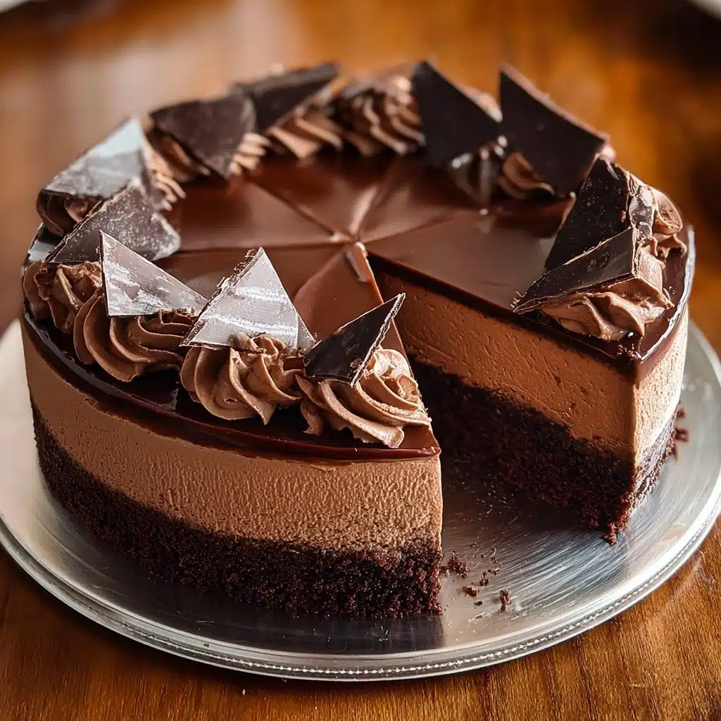 Triple Chocolate Cheesecake Recipe - Recipe Image