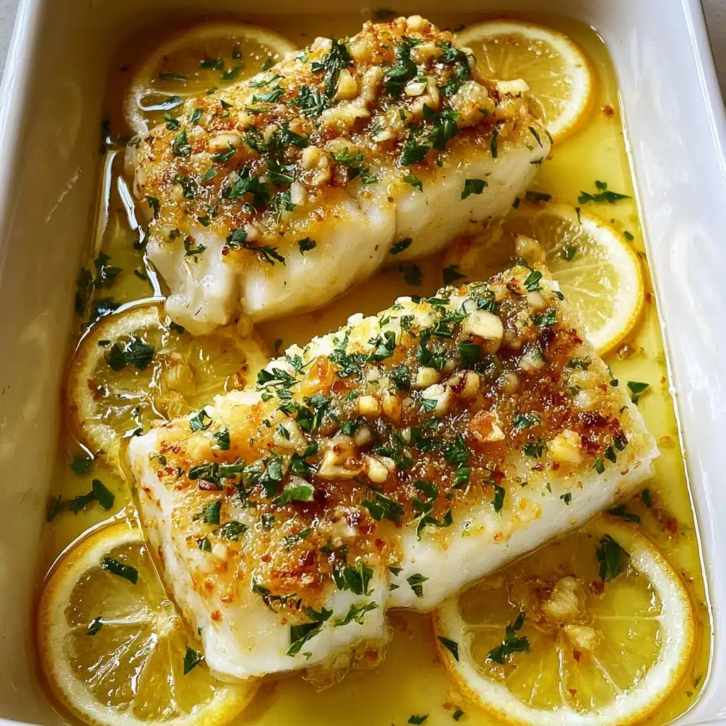 Garlic Butter Baked Cod Delicious and Simple Recipe - Recipe Image