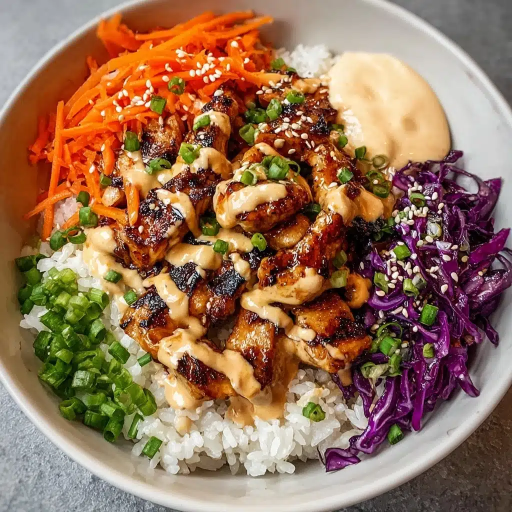 Korean BBQ Chicken Bowls with Gochujang Cream Sauce Awaits! Recipe - Recipe Image