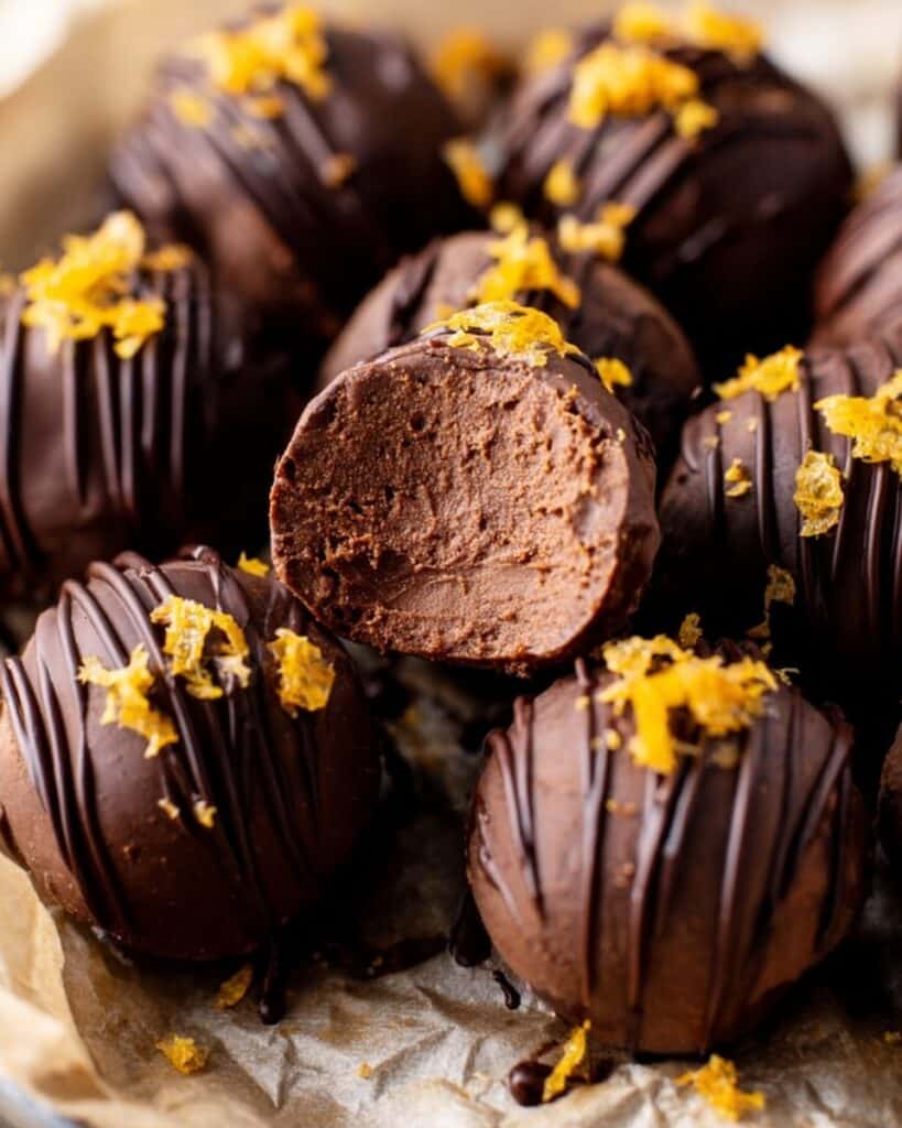 Juicy Orange Chocolate Christmas Truffles Recipe