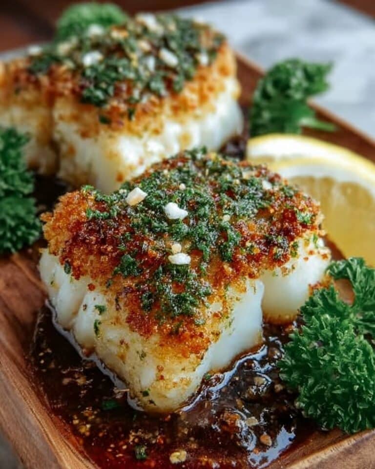 Zesty Crunch Garlic Lemon Cod Recipe
