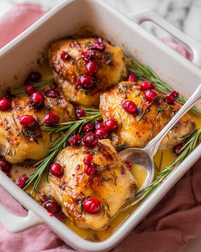 One-Pan Cranberry Rosemary Chicken Recipe