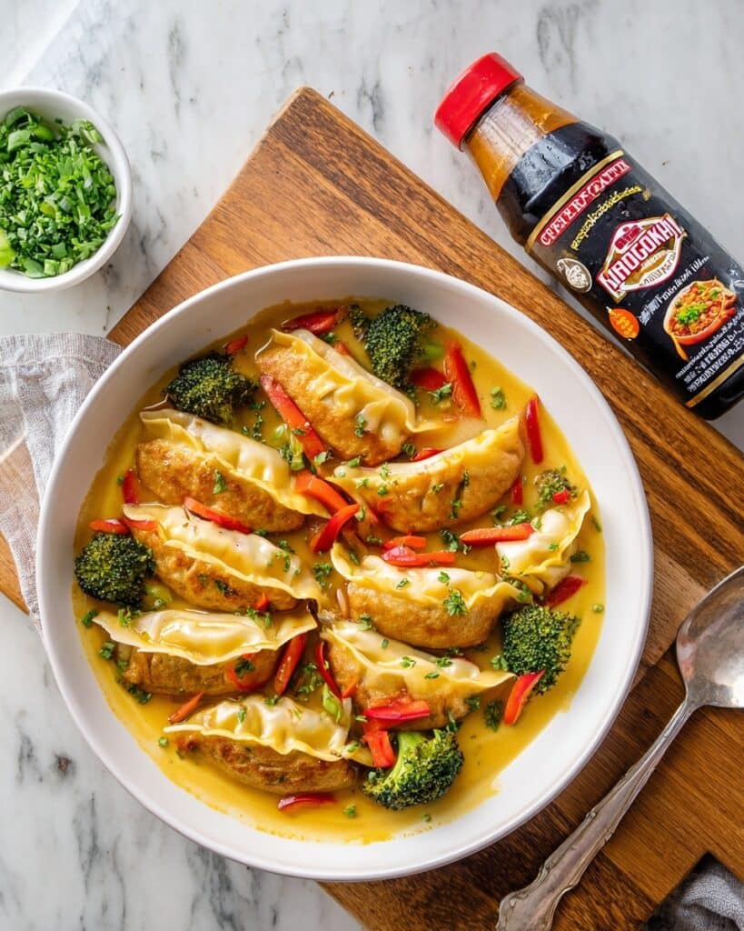 One Pan Gyoza Curry Bake Recipe