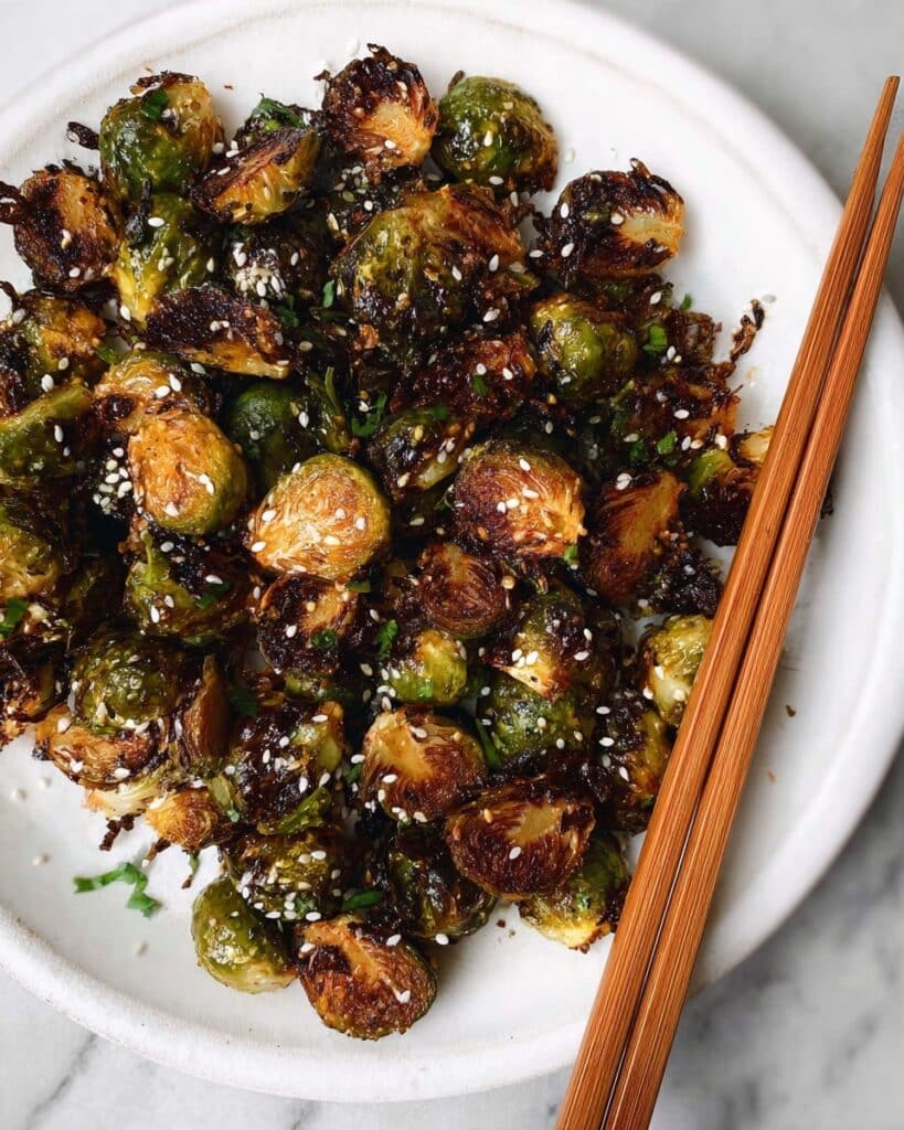 Crispy Asian BBQ Brussels Sprouts Recipe