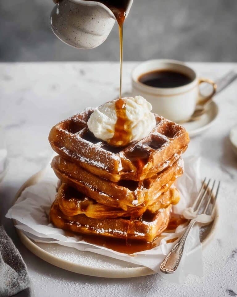 Christmas Morning Gingerbread Waffles Recipe