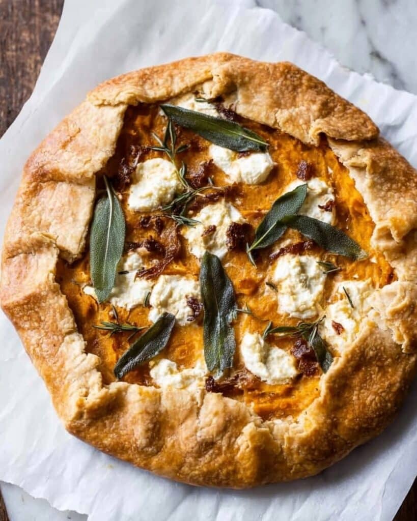 Pumpkin and Goat Cheese Galette Recipe
