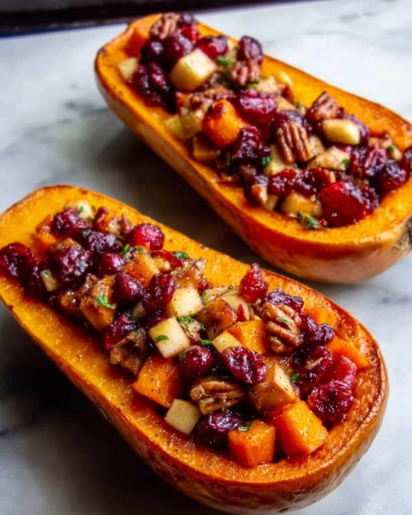 Cranberry Apple Twice-Baked Sweet Potatoes Recipe