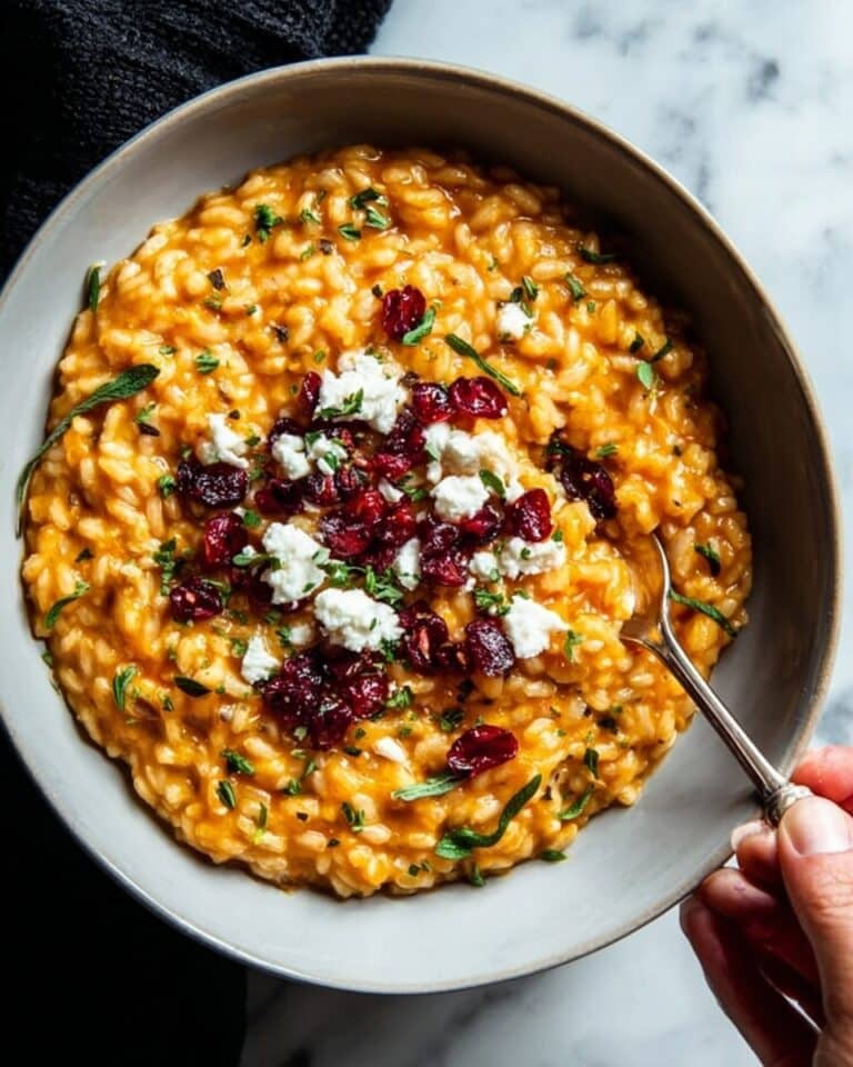 Pumpkin Risotto with Goat Cheese Recipe