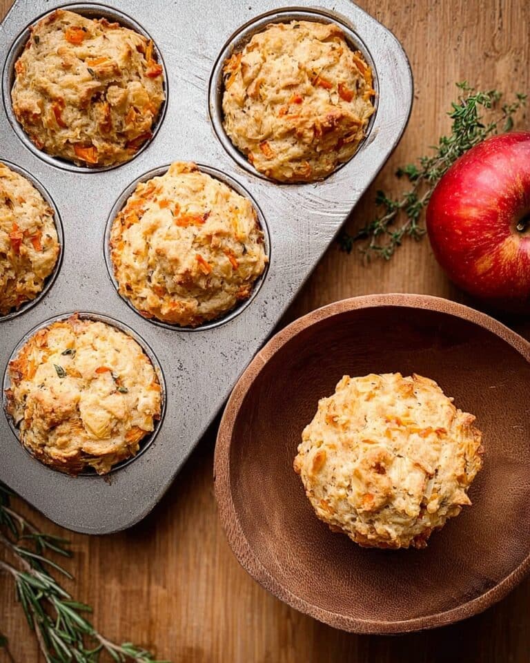 Apple Cheddar Muffins with Rosemary Recipe