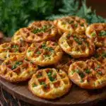 Cheddar Jalapeño Waffle Bites Recipe
