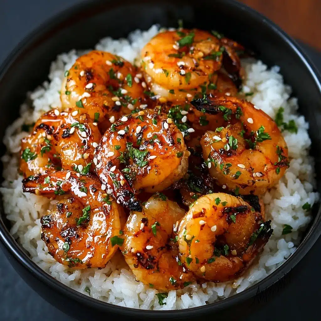 20 Minute Honey Garlic Shrimp & Rice Bowl Recipe