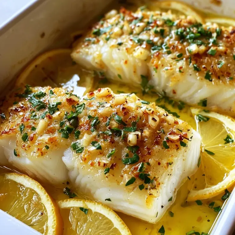 Garlic Butter Baked Cod Delicious and Simple Recipe