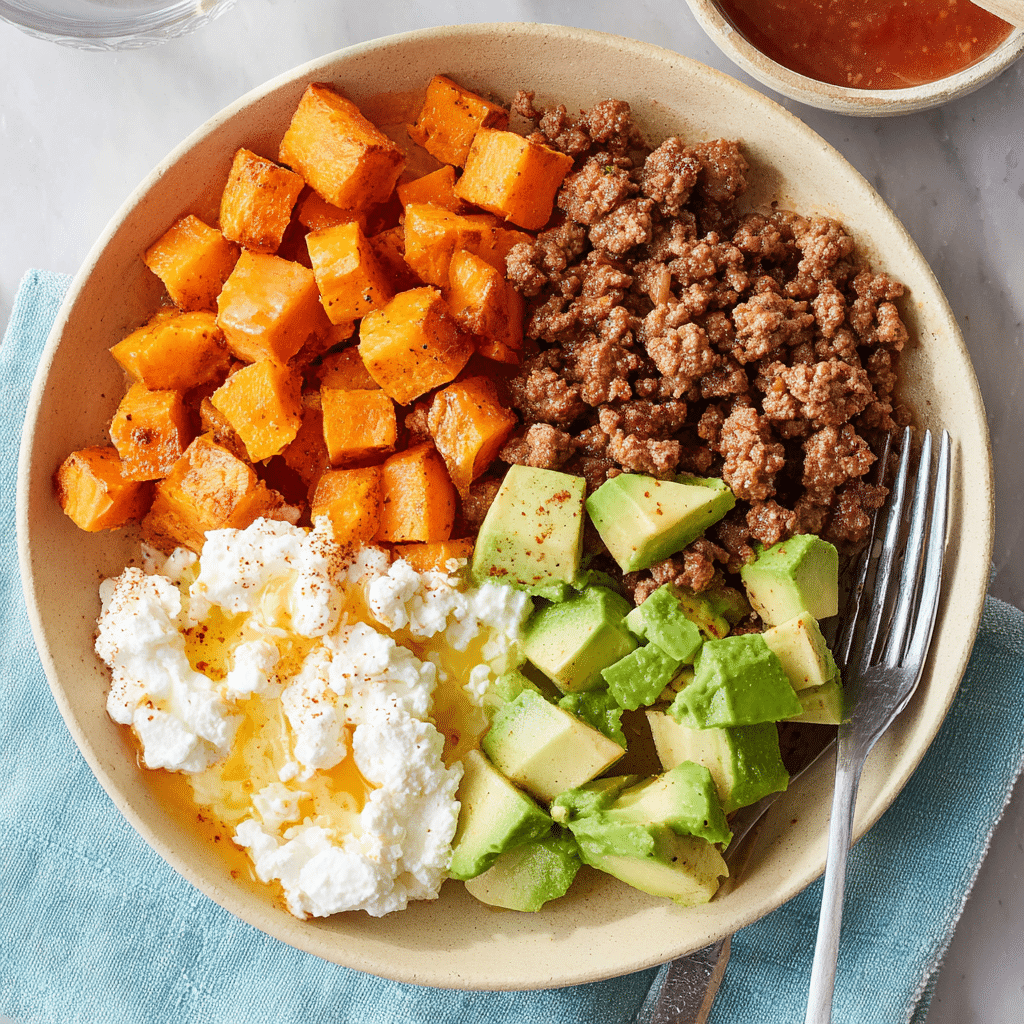 Ground Beef Hot Honey Bowl Recipe - Recipe Image