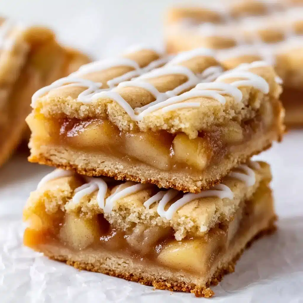 Maple Glazed Apple Blondies Recipe - Recipe Image