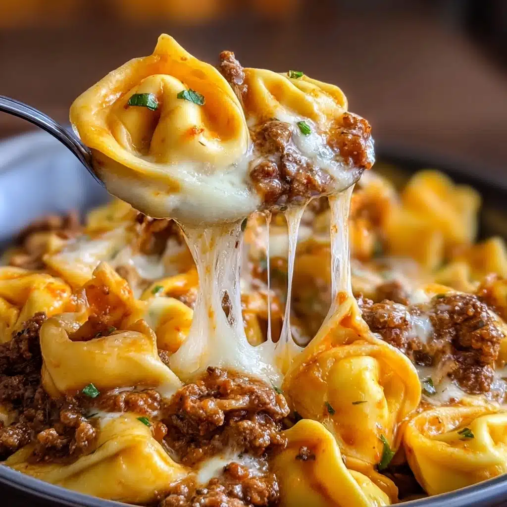 Cheesesteak Tortellini in a Rich Provolone Sauce Delight Recipe