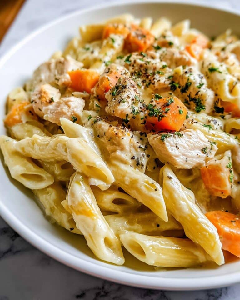 Creamy Chicken Pot Pie Pasta Recipe