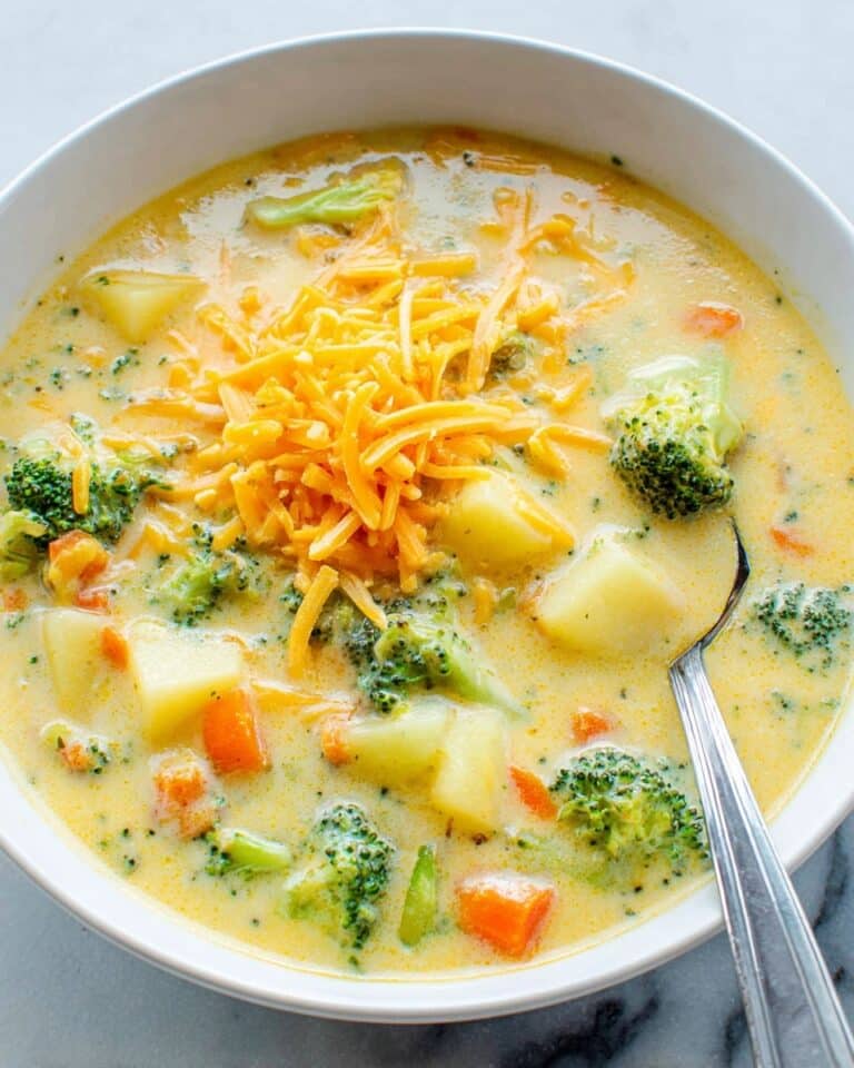 Broccoli Potato Cheese Soup Recipe