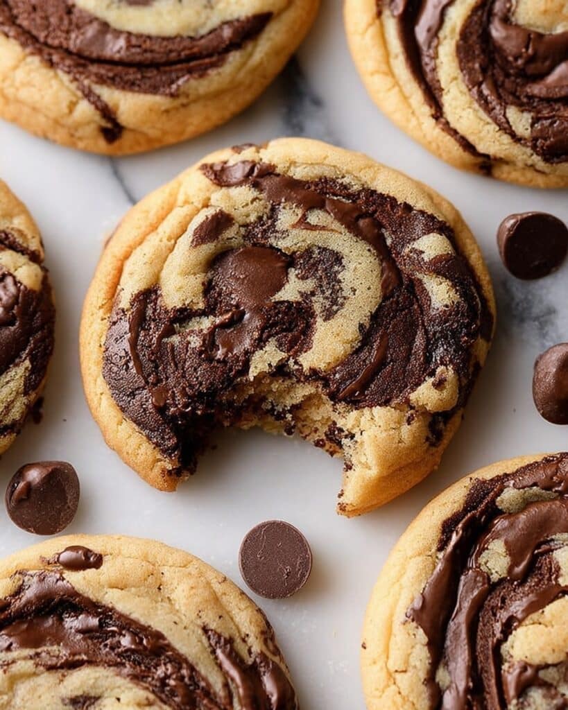 Peanut Butter Brownie Swirl Cookies Recipe