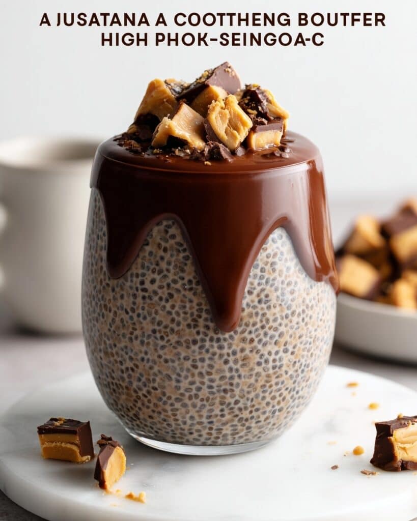 High-Protein Chocolate Peanut Butter Chia Seed Pudding Recipe