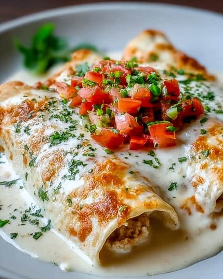 Chicken Enchiladas with Sour Cream White Sauce Recipe