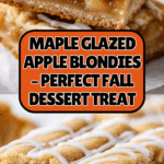 Maple Glazed Apple Blondies Recipe