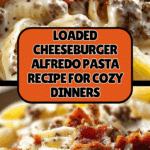 Ultimate Loaded Cheeseburger Alfredo Pasta Recipe