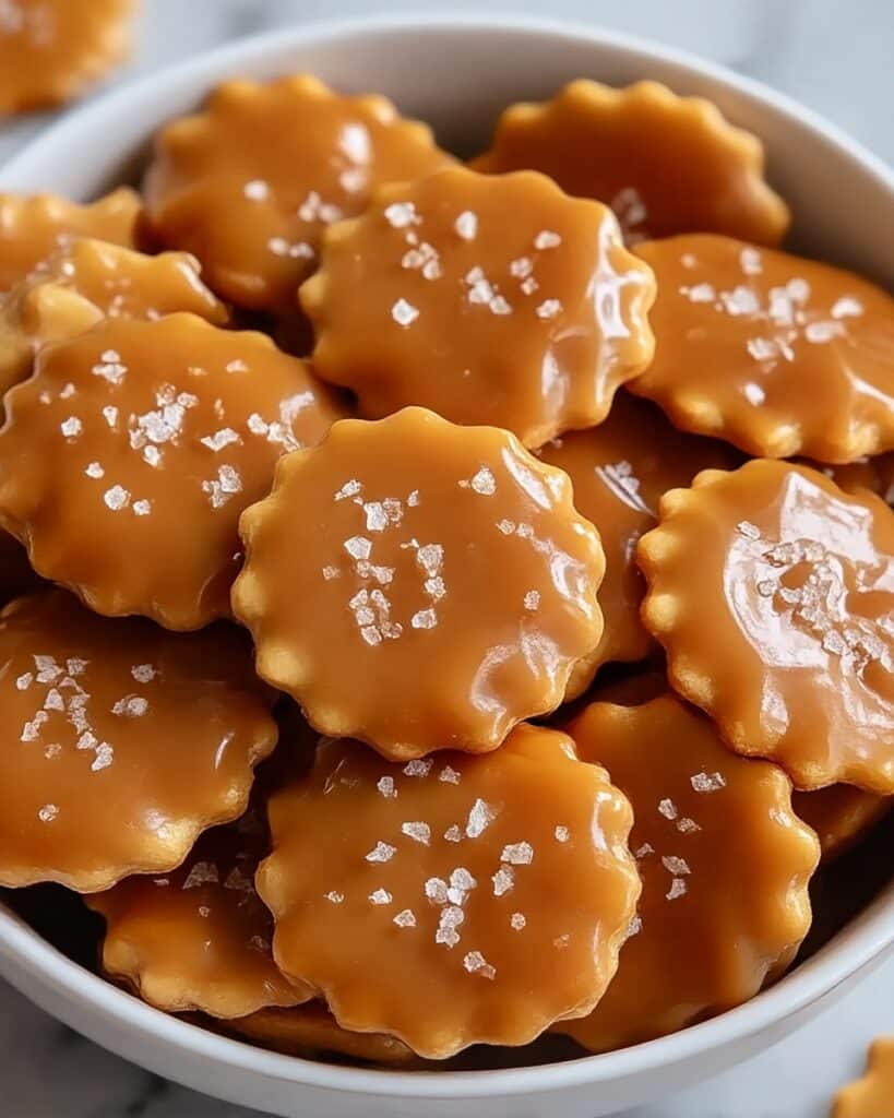 Salted Caramel Cracker Bites Recipe