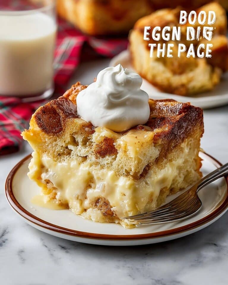 Creamy Eggnog Bread Pudding with a Touch of Nutmeg Recipe