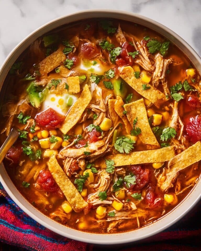 Crockpot Chicken Tortilla Soup Recipe