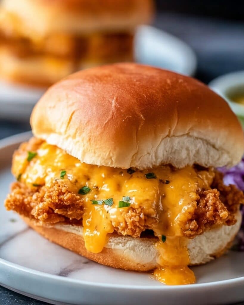 Cajun Chicken Sloppy Joes with Creamy Cheese Sauce Recipe