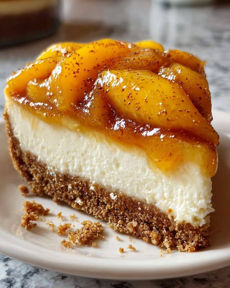Peach Cobbler Cheesecake Fusion Recipe