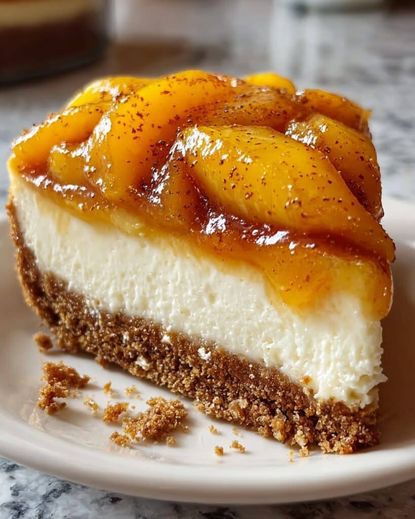 Peach Cobbler Cheesecake Fusion Recipe