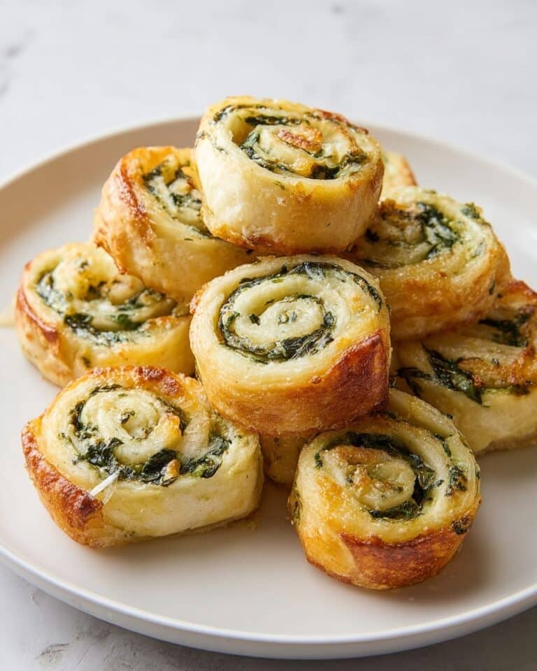 Spinach Dip Pinwheels Recipe