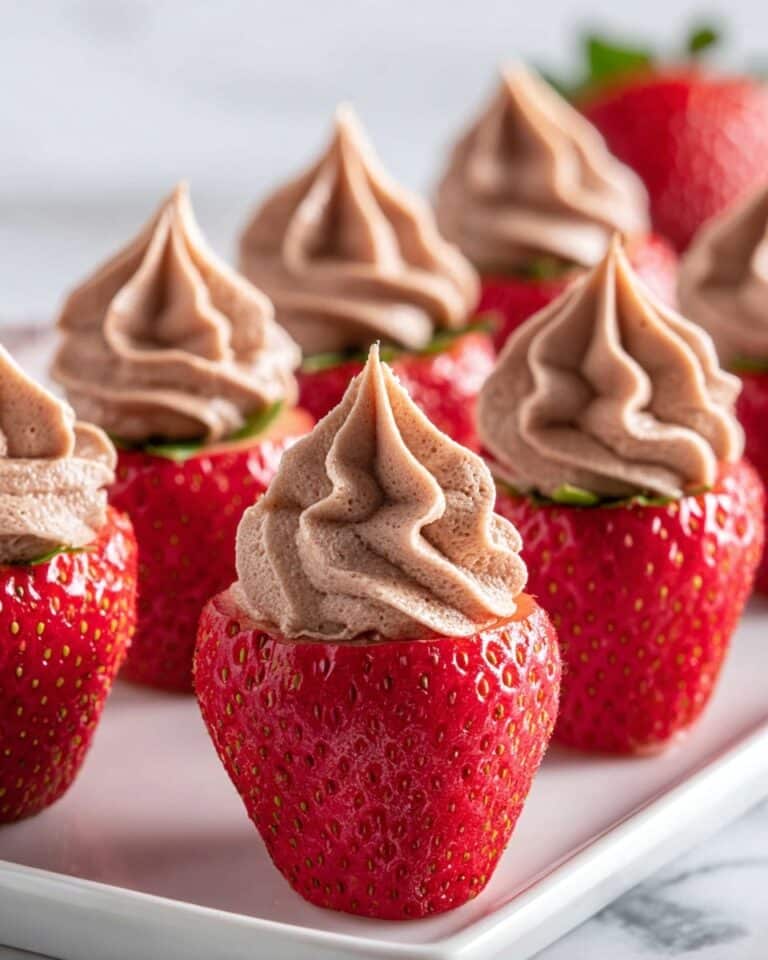 Chocolate Cheesecake Stuffed Strawberries Recipe