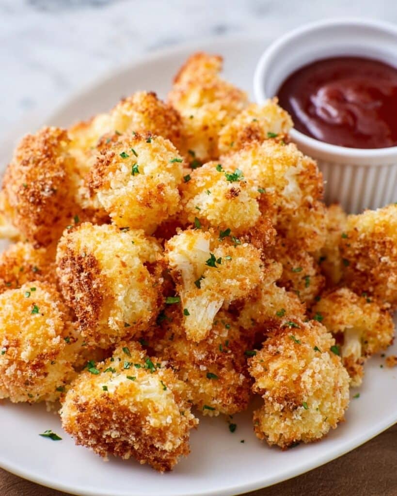 Crunchy Parmesan Cauliflower Bites Recipe