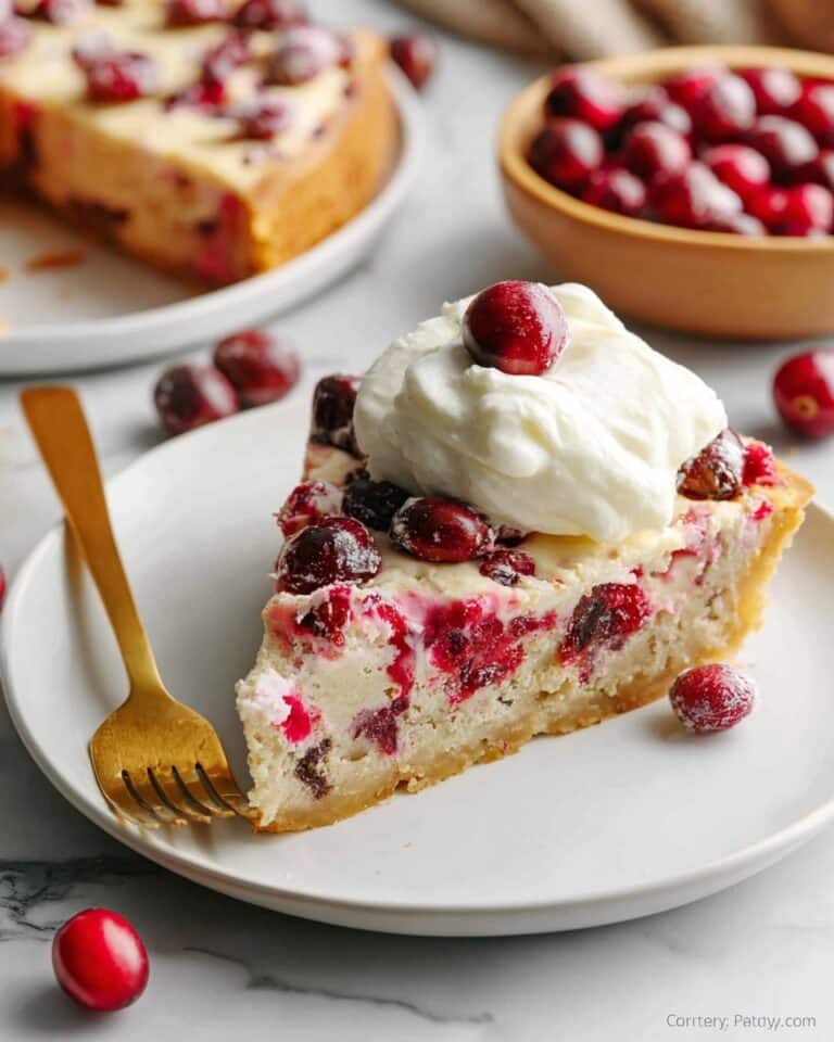 Crustless Cranberry Pie Recipe