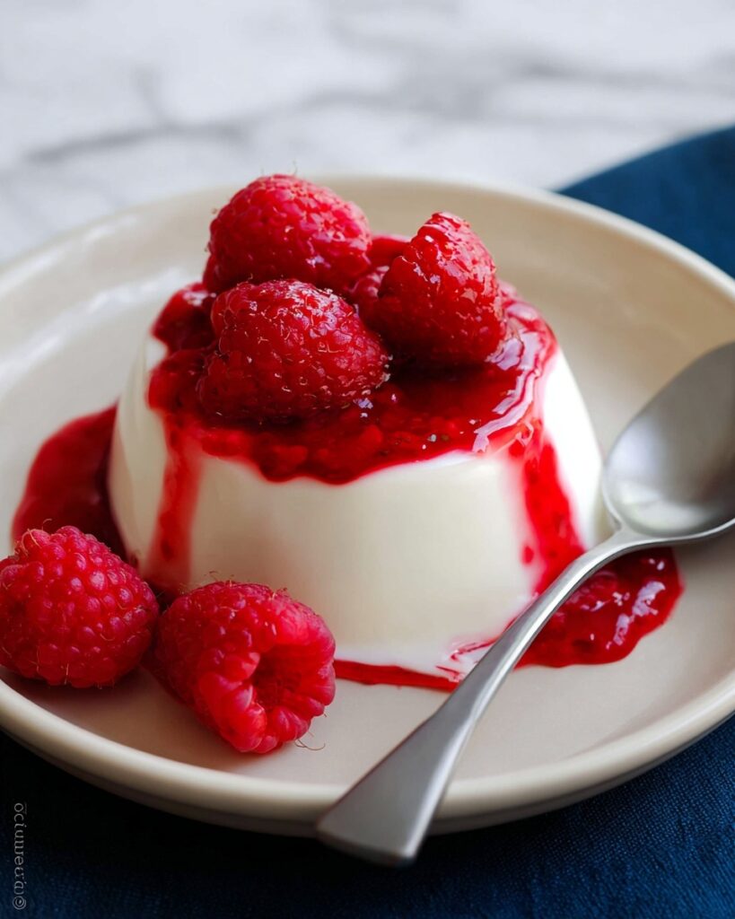 Easy Panna Cotta with Berry Sauce Recipe