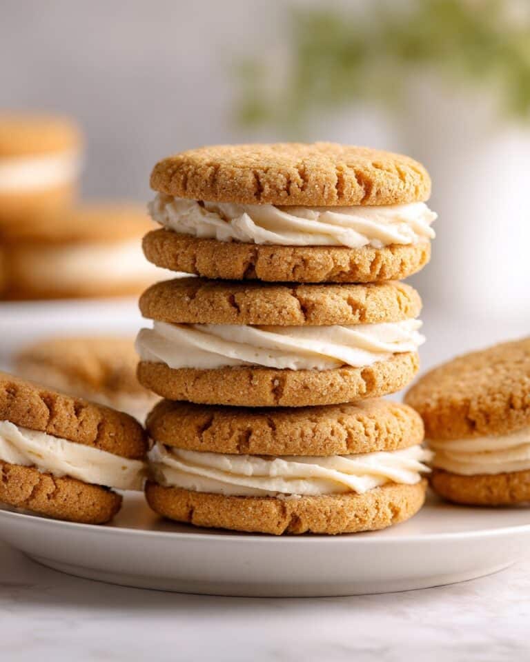 Molasses Cookie Sandwiches with Cream Cheese Frosting Recipe
