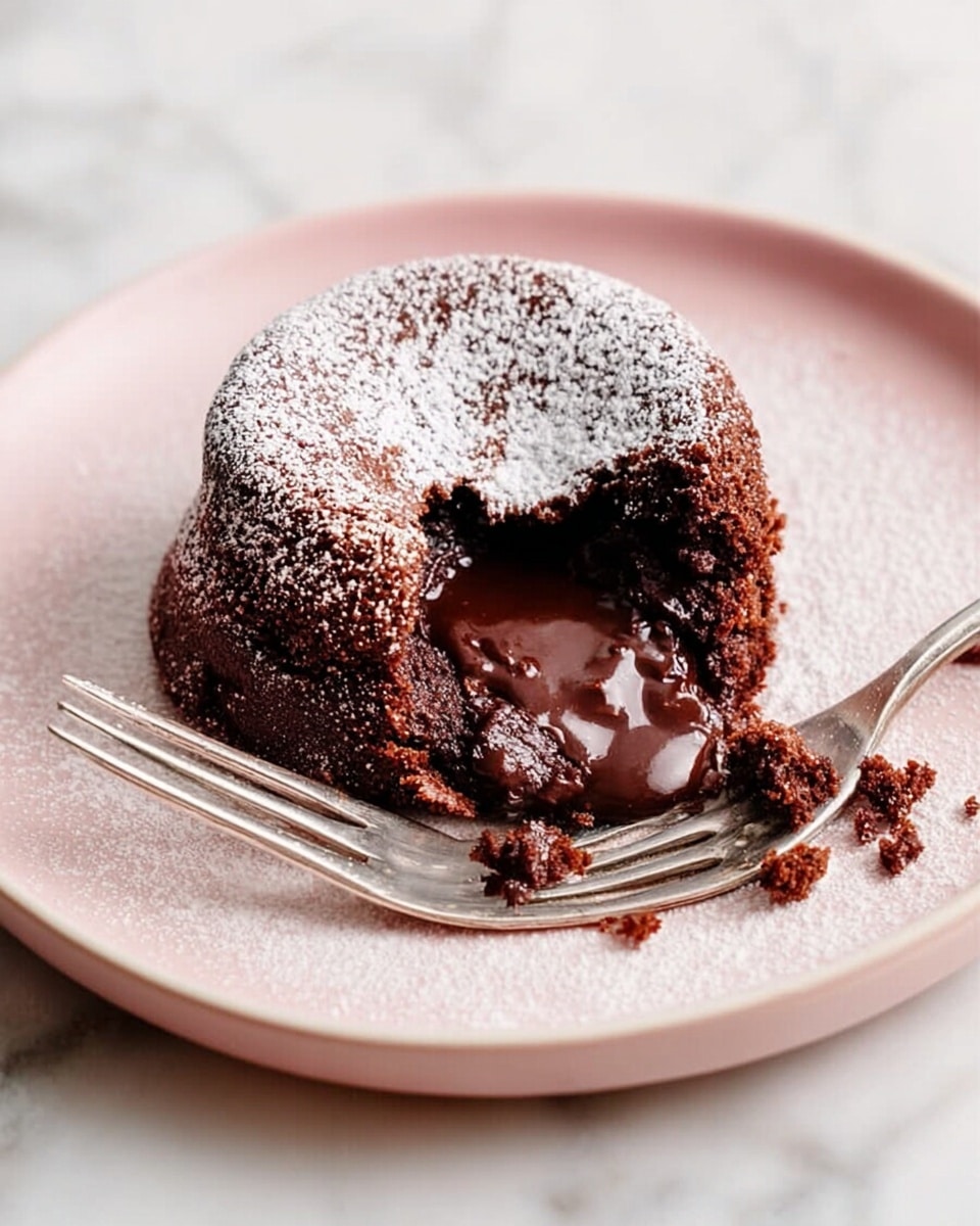A small round chocolate cake with a thick, dark brown outer layer that looks soft and moist, filled inside with a dense, textured chocolate center mixed with visible pieces of nuts. The top of the cake is covered with a smooth, lighter brown chocolate mousse, decorated with curled chocolate shavings in shades of white and dark brown. The cake sits on a white plate, and a silver spoon holding some of the chocolate mousse is next to it, all placed on a white marbled surface. photo taken with an iphone --ar 4:5 --v 7