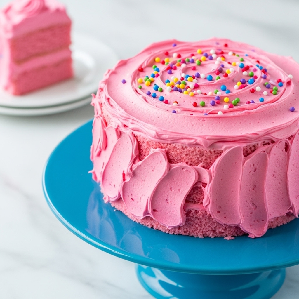 Beautiful Pink Angel Food Cake Recipe